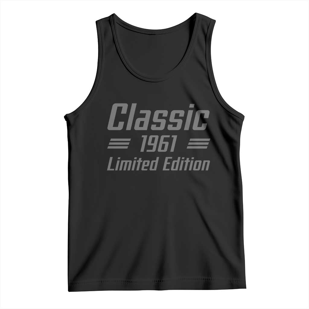 65th Birthday 1961 Limited Edition Classic American Muscle Car Inspo Tank Top