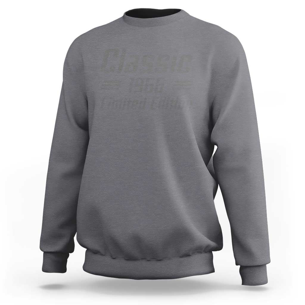 60th Birthday 1966 Limited Edition Classic American Muscle Car Sweatshirt