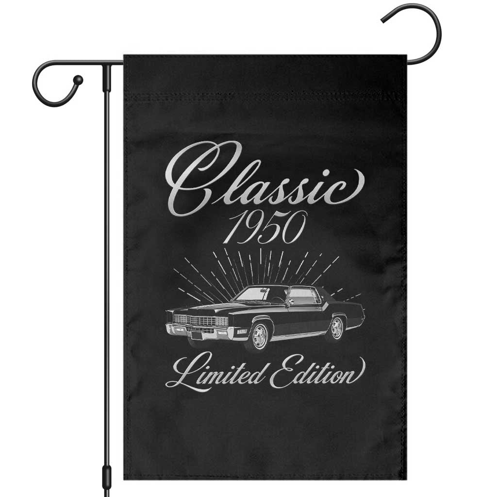 76th Birthday 1950 Limited Edition Garden Flag Vintage Classic American Luxury Car