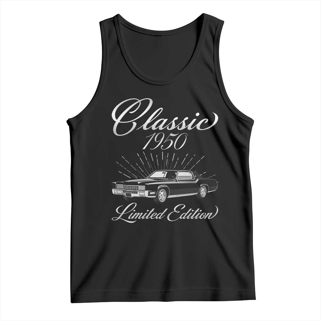 76th Birthday 1950 Limited Edition Tank Top Vintage Classic American Luxury Car