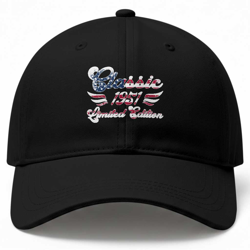 75th Birthday 1951 Limited Edition Classic Pony Car Inspo Baseball Cap