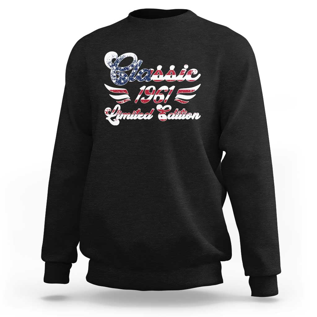 65th Birthday 1961 Limited Edition Classic Pony Car Sweatshirt