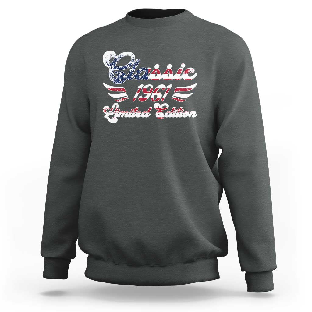 65th Birthday 1961 Limited Edition Classic Pony Car Sweatshirt