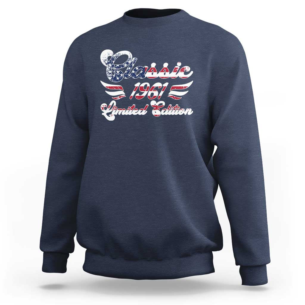 65th Birthday 1961 Limited Edition Classic Pony Car Sweatshirt