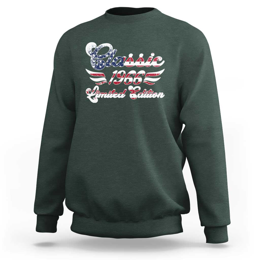 60th Birthday 1966 Limited Edition Classic Pony Car Sweatshirt