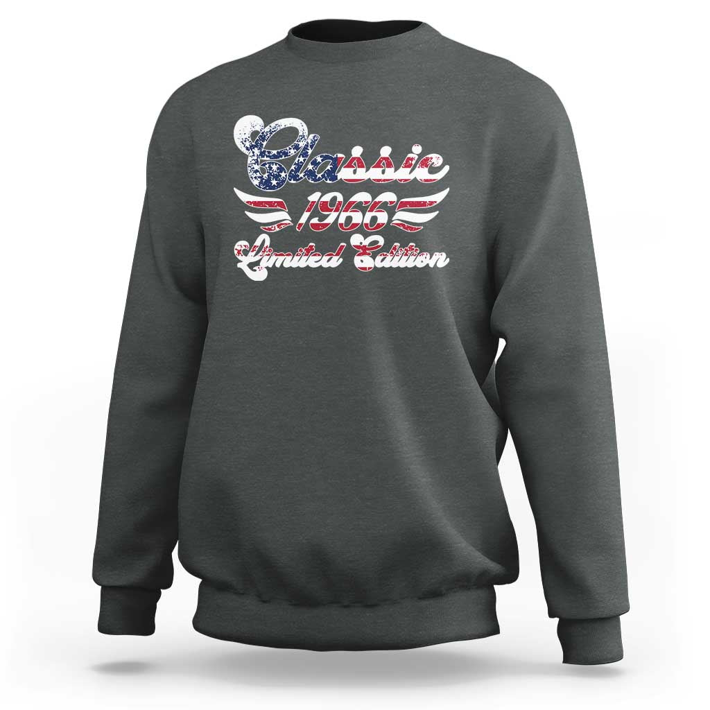 60th Birthday 1966 Limited Edition Classic Pony Car Sweatshirt