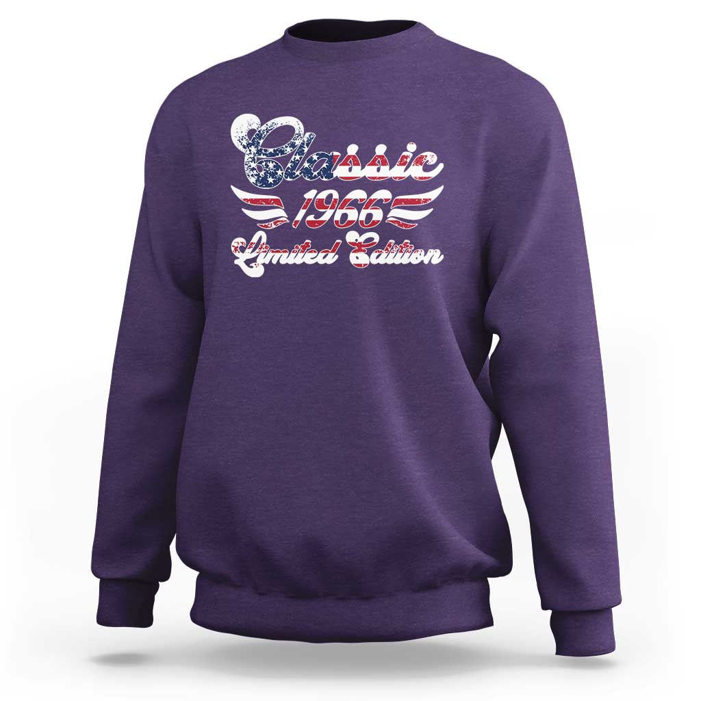60th Birthday 1966 Limited Edition Classic Pony Car Sweatshirt
