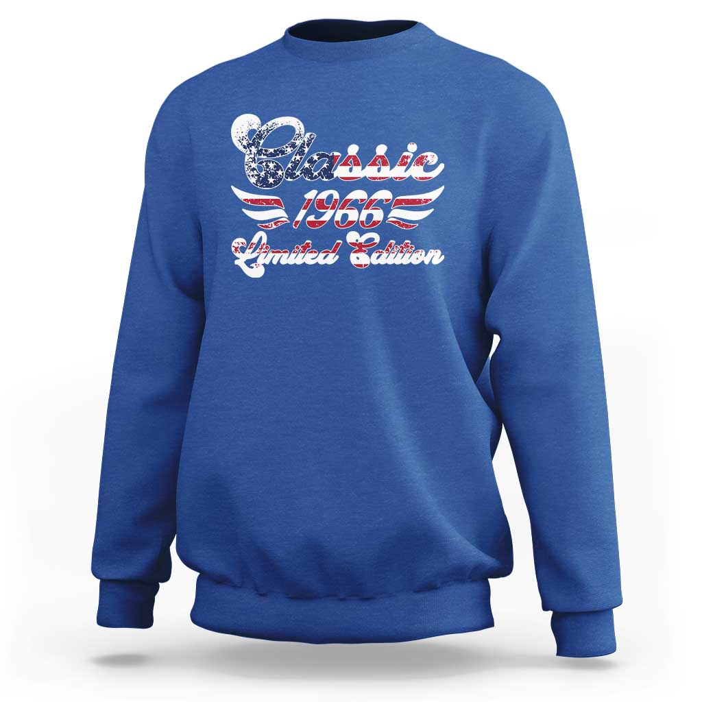 60th Birthday 1966 Limited Edition Classic Pony Car Sweatshirt
