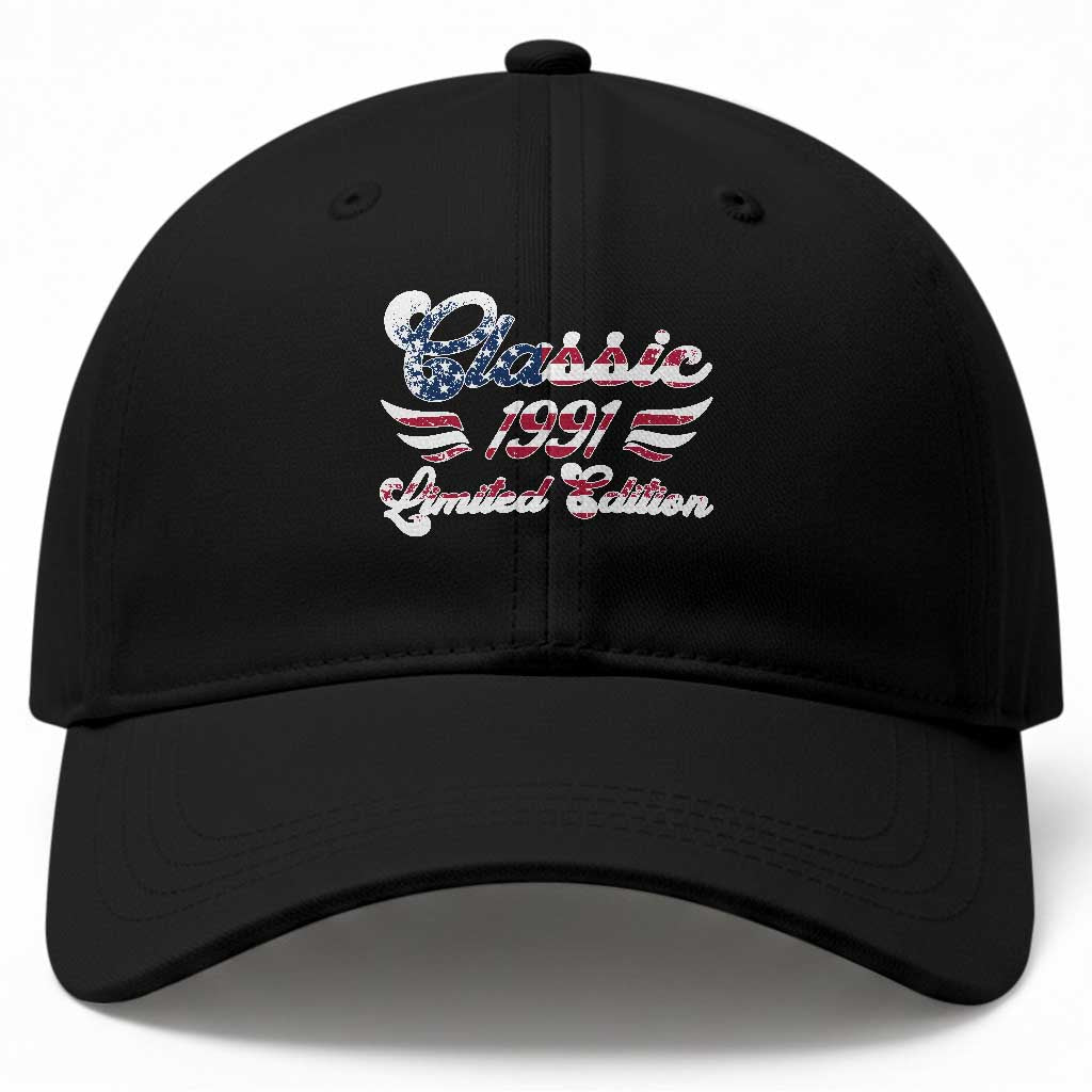 35th Birthday 1991 Limited Edition Classic Pony Car Inspo Baseball Cap