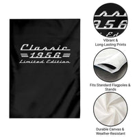 70th Birthday 1956 Limited Edition Classic Car Garden Flag