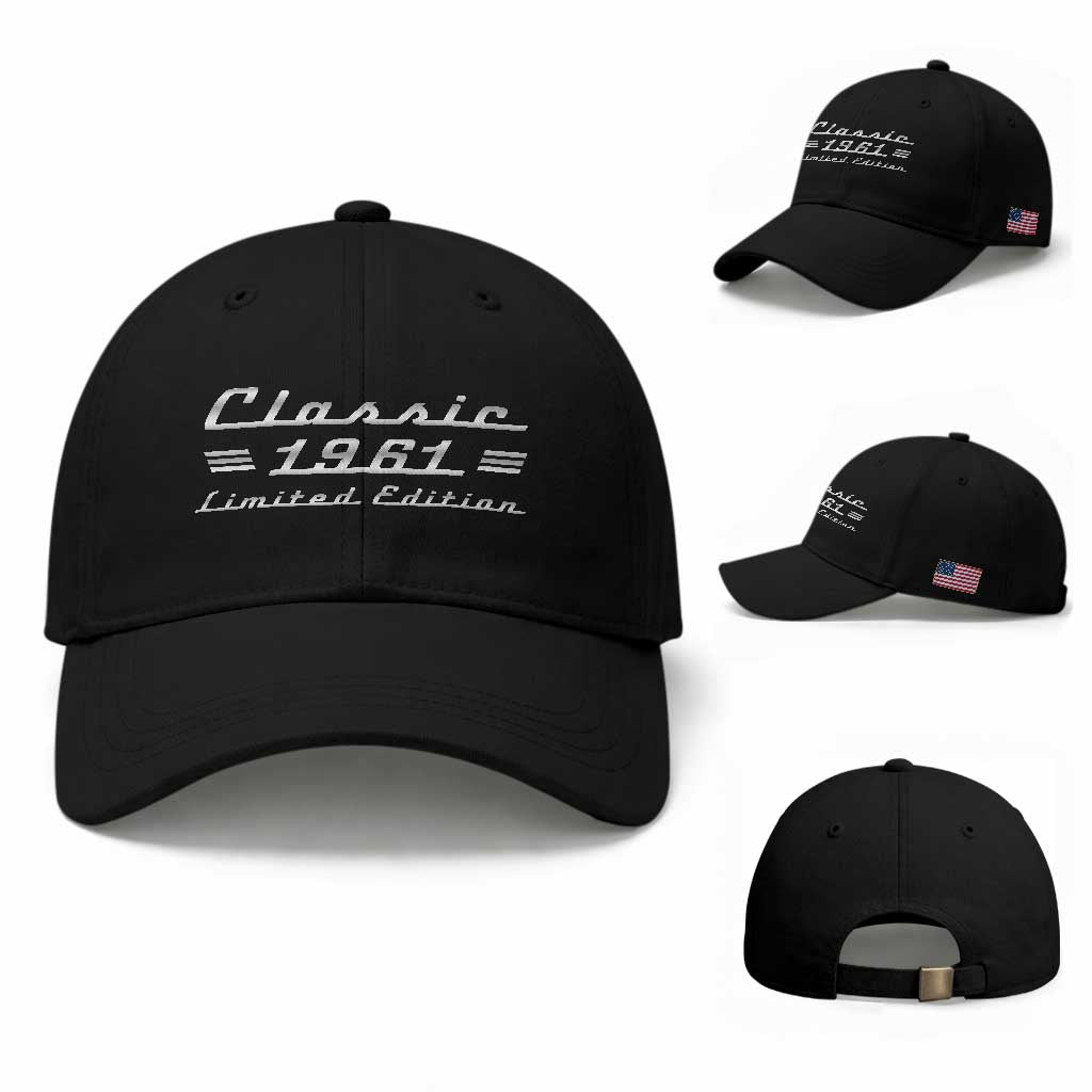 65th Birthday 1961 Limited Edition Classic Car Baseball Cap