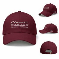 55th Birthday 1971 Limited Edition Classic Car Baseball Cap