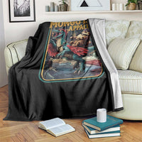 Mongo is Appalled Throw Blanket Vintage Princess Donut Riding Mongo