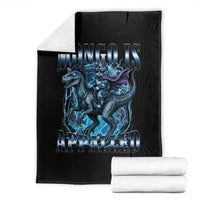 Mongo is Appalled Throw Blanket Funny Princess Donut Riding Mongo
