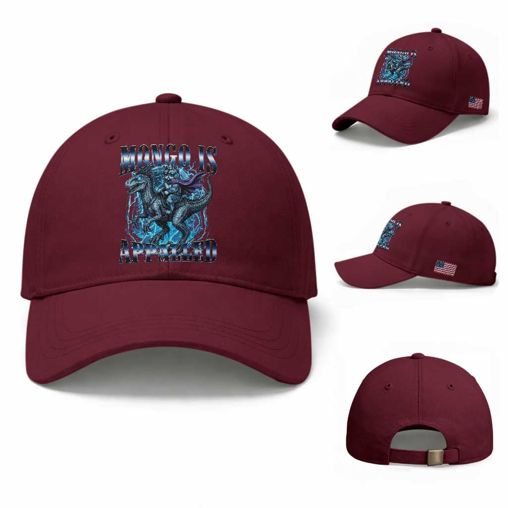 Mongo is Appalled Baseball Cap Funny Princess Donut Riding Mongo