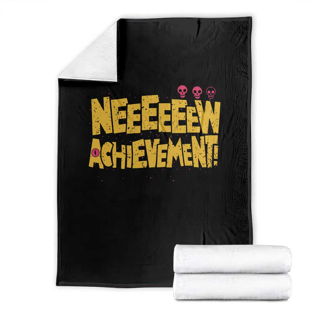 New Achievement Throw Blanket Funny Sci-Fi Book Lover