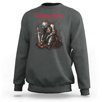 Tummy Hurts Sweatshirt Funny Medieval Knight Dark Humor