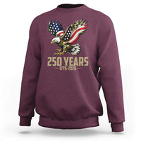 250 Years America Anniversary Sweatshirt Military Eagle American Flag Camo