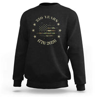 250 Years Anniversary Sweatshirt Camo American Flag Independence Day