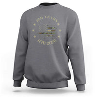250 Years Anniversary Sweatshirt Camo American Flag Independence Day