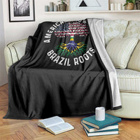 Brazilian Roots American Grown Tree Flag Throw Blanket