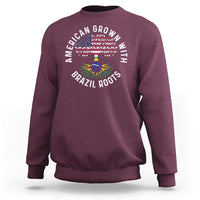 Brazilian Roots American Grown Tree Flag Sweatshirt