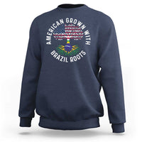 Brazilian Roots American Grown Tree Flag Sweatshirt