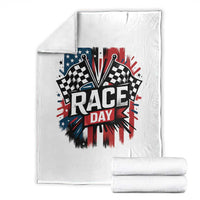 Checkered Flag Racing Throw Blanket Race Day Team Lover - Wonder Print Shop