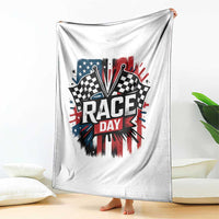 Checkered Flag Racing Throw Blanket Race Day Team Lover - Wonder Print Shop