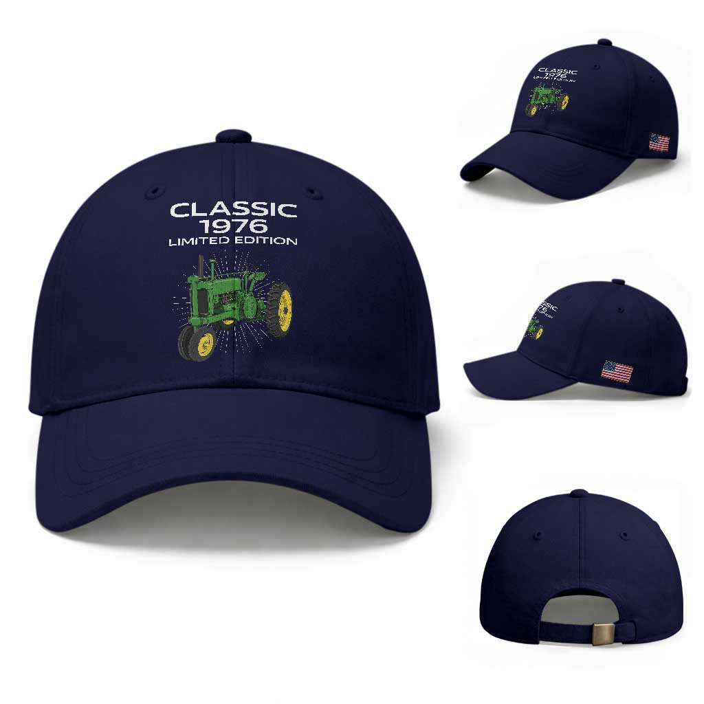 50th Birthday 1976 Limited Edition Classic Farm Tractor Baseball Cap