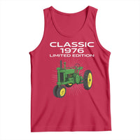 50th Birthday 1976 Limited Edition Classic Farm Tractor Tank Top