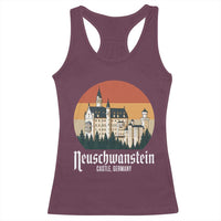 Neuschwanstein Castle Bavaria Germany Souvenir Memorabilia Racerback Tank Top