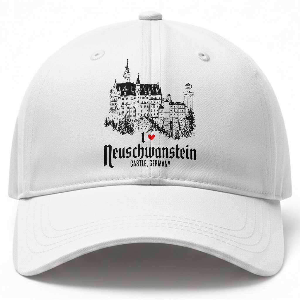 Neuschwanstein Castle Lover Baseball Cap Vintage Bavaria I Love Germany