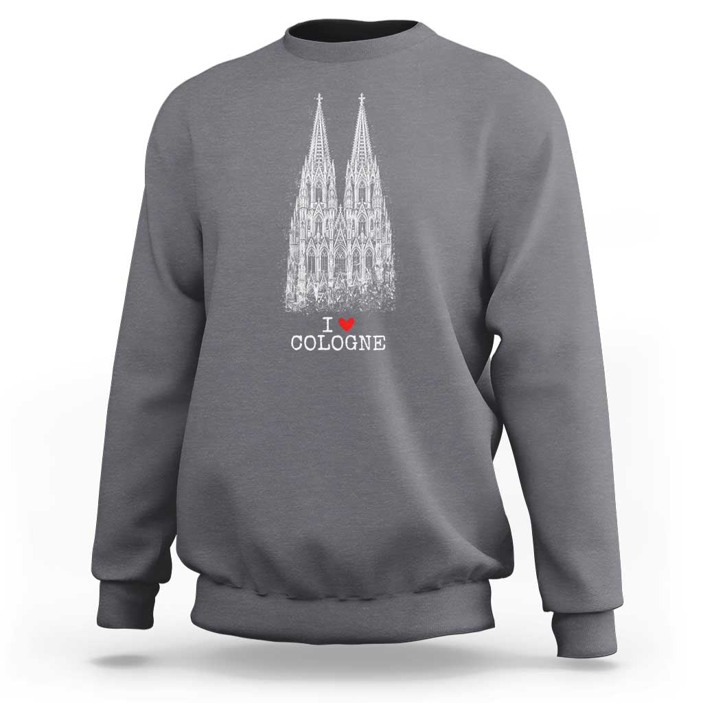 Cologne Cathedral Lover Vintage Köln German Skyline Sweatshirt