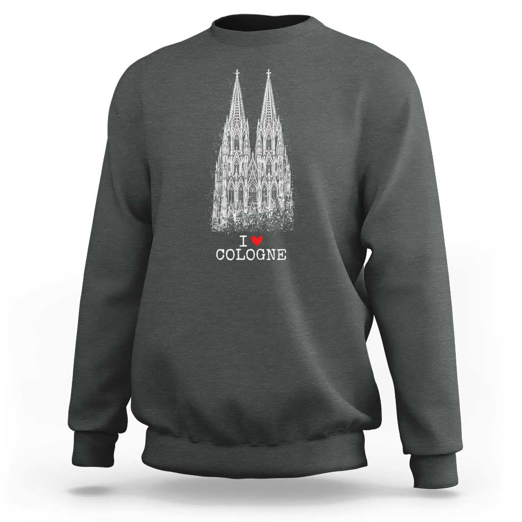 Cologne Cathedral Lover Vintage Köln German Skyline Sweatshirt