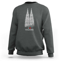 Cologne Cathedral Lover Vintage Köln German Skyline Sweatshirt