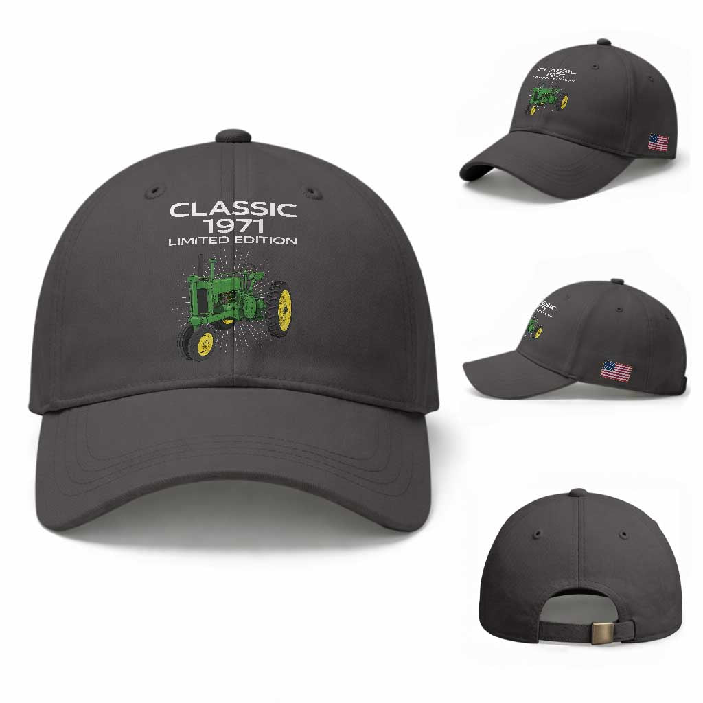 55th Birthday 1971 Limited Edition Classic Farm Tractor Baseball Cap