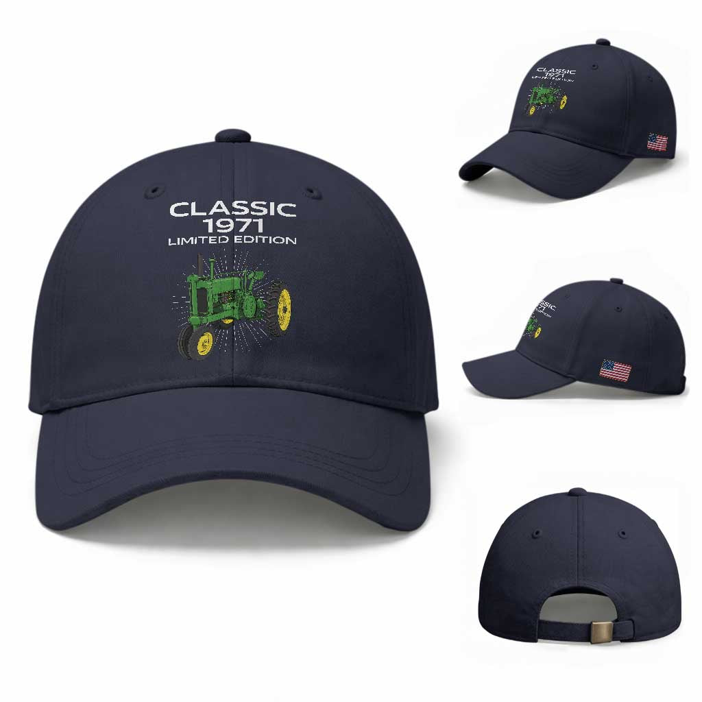 55th Birthday 1971 Limited Edition Classic Farm Tractor Baseball Cap