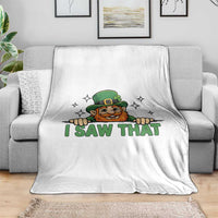 I Saw That Throw Blanket Funny Leprechaun St Patricks Day Meme