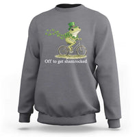 Funny Frog St Patricks Day Meme Sweatshirt Off To Get Shamrocked