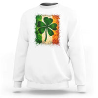 Retro Ireland Shamrock Irish Flag St Patricks Day Sweatshirt