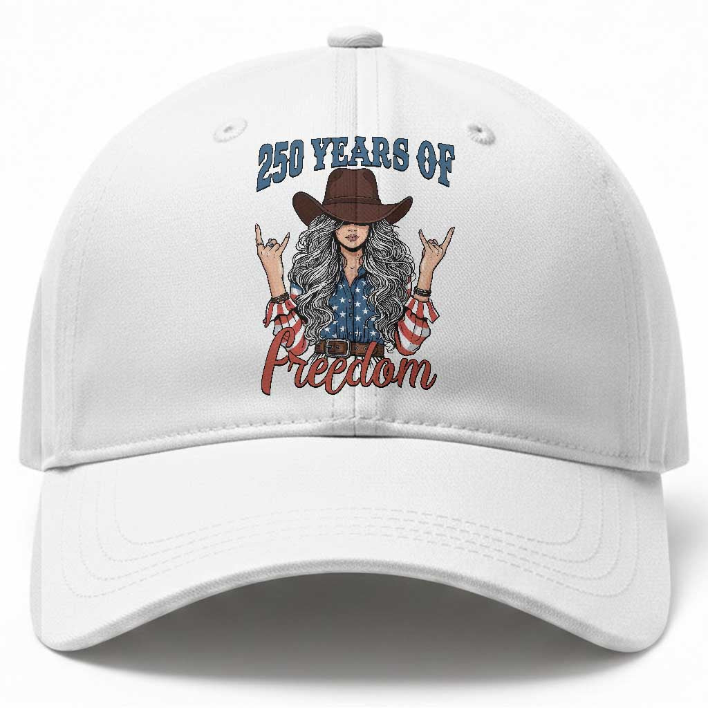 America 250th Anniversary Baseball Cap Western Cowgirl American Flag 4th of July