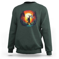 Bigfoot Racing Sweatshirt Sasquatch Checkered Flag - Wonder Print Shop