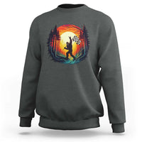 Bigfoot Racing Sweatshirt Sasquatch Checkered Flag - Wonder Print Shop