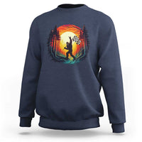 Bigfoot Racing Sweatshirt Sasquatch Checkered Flag - Wonder Print Shop