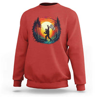 Bigfoot Racing Sweatshirt Sasquatch Checkered Flag - Wonder Print Shop