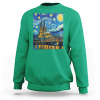 Cologne Cathedral Silhouette Köln German Starry Night Style Sweatshirt