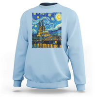 Cologne Cathedral Silhouette Köln German Starry Night Style Sweatshirt