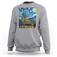 Cologne Cathedral Silhouette Köln German Starry Night Style Sweatshirt