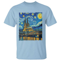 Cologne Cathedral Silhouette Köln German Starry Night Style T Shirt